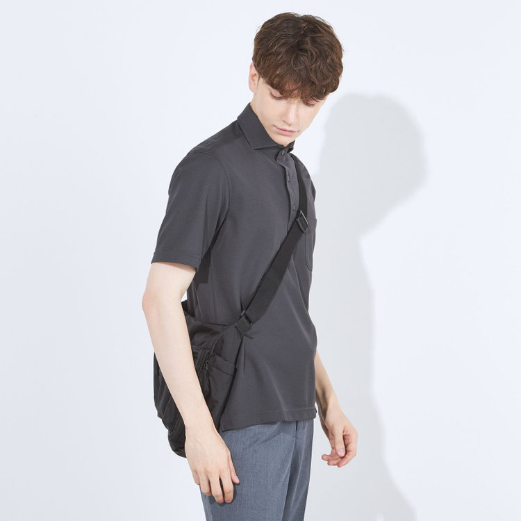 シルバーライン 【発送在庫あり】【WEB限定】【RBC/半袖】カッタウェイビズポロシャツ プルオーバータイプ/ダークグレー/4S グレー中間