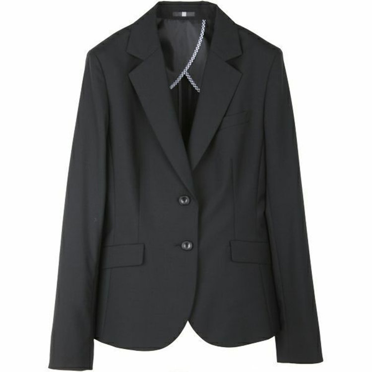 スーツセレクト 【WEB限定/OUTLET】【発送在庫あり】【就活】【年間】【CROSS CURVELINE】セットアップ2釦ジャケット/ブラック×ソリッド+UVカット・ストレッチ・ウォッシャブル ブラック系(黒)