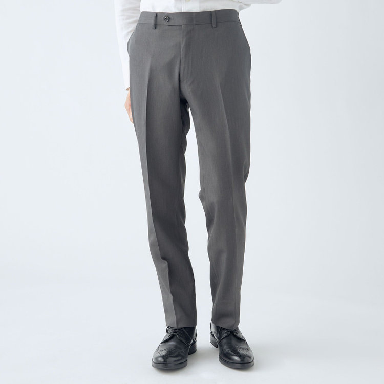 スーツセレクト　ウォッシャブル0タックテーパードパンツ WEB限定】【発送在庫あり】【SLIM TAPERED】【年間