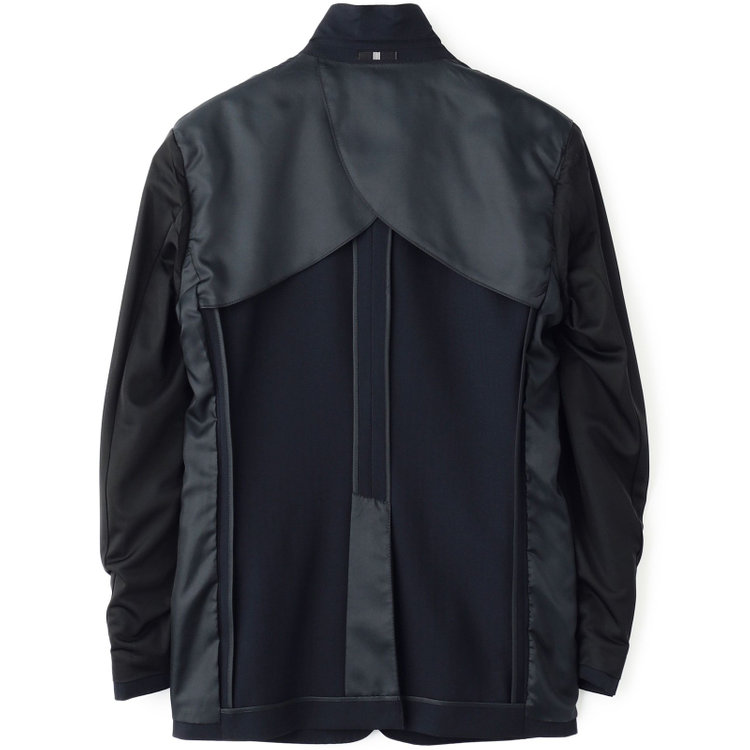 ブラックライン 【SLIM TAPERED_2】【年間】2釦シングルテーパードパンツスーツ 0タック/ネイビー×シャドーストライプ/ウエストシャーリング/4S/※パンツ裾上げ済仕様 紺中間