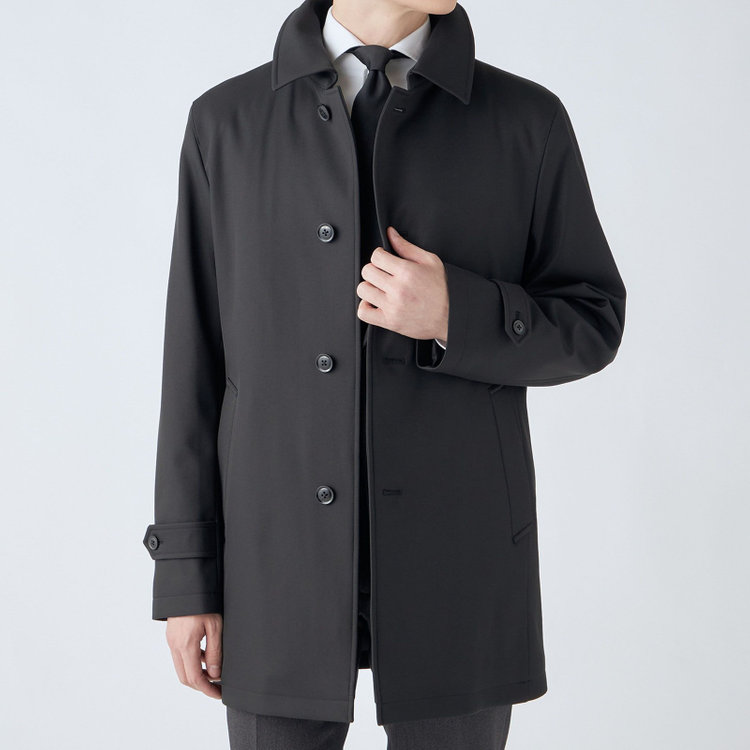 ブラックライン 【BL】ステンカラーボンディングコート/ブラック/WATERPROOF 黒