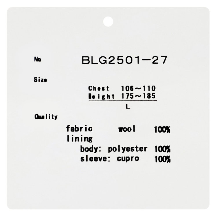 ブラックライン 【BL】ウールチェスターコート/ブラック/NEW ZEALAND WOOL LIMITED EDITION 黒