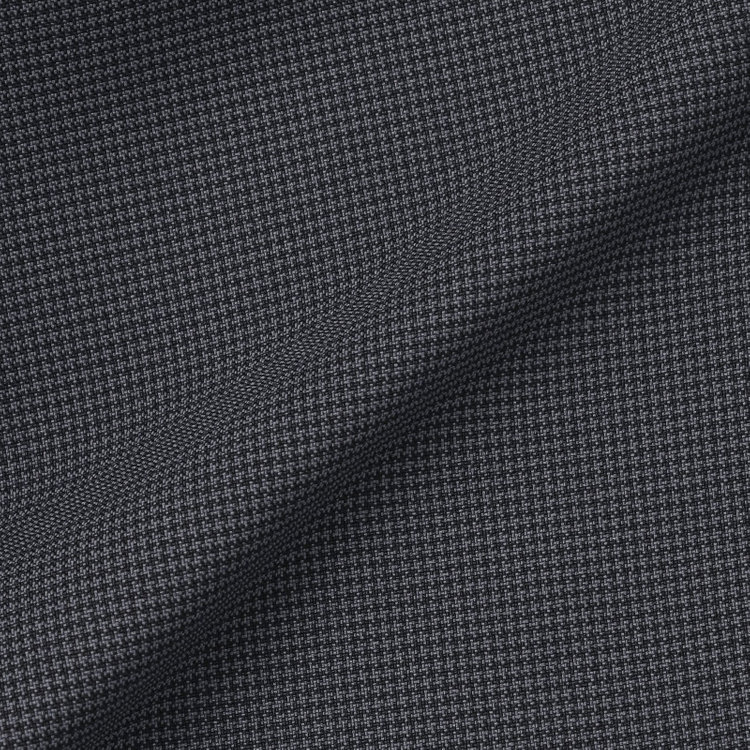 ブラックライン 【SLIM TAPERED】【年間】ウォッシャブル0タックテーパードパンツ/グレー×ハウンドトゥース/裾上げ済仕様 グレー中間