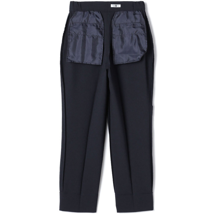 シルバーライン 【RELAX TAPERED】【春夏】1釦テーパードパンツスーツ/ネイビー/ウエストシャーリング/ウォッシャブル/4S SUSTAINABILITY&ECOLOGY FABRIC/※パンツ裾上げ済仕様 紺中間
