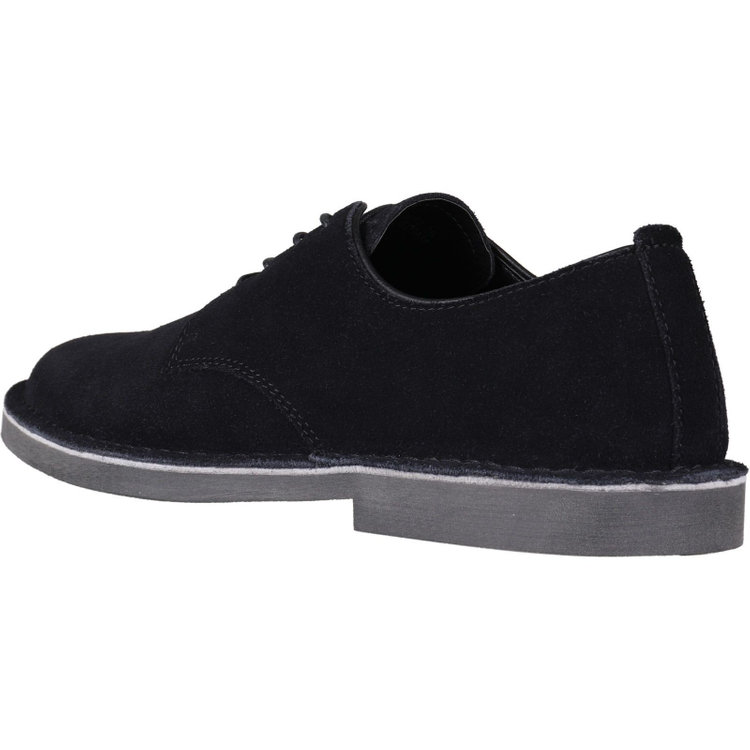 ブラックライン 【BL】プレーントゥドレスシューズ/ブラック×スエード/ステッチダウン製法 ブラック系(黒)