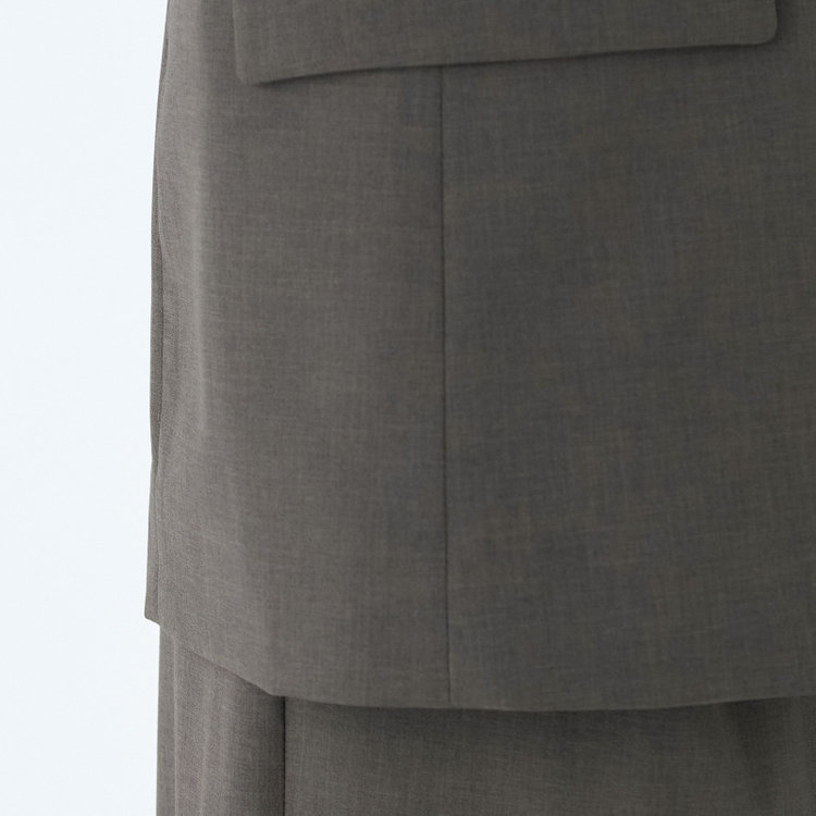 シルバーライン 【SL】【年間】4釦1掛けダブルジャケット/グレー/ウォッシャブル グレー濃色