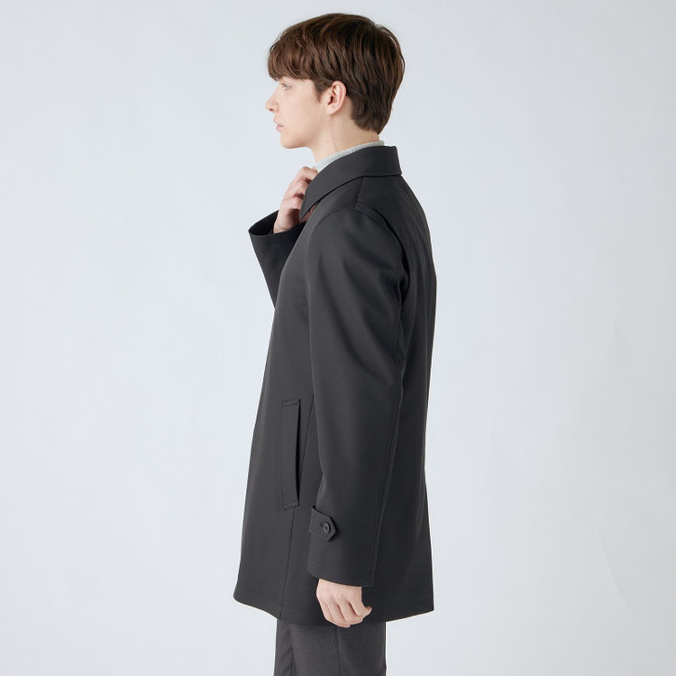 ブラックライン 【BL】ステンカラーボンディングコート/ブラック/WATERPROOF 黒