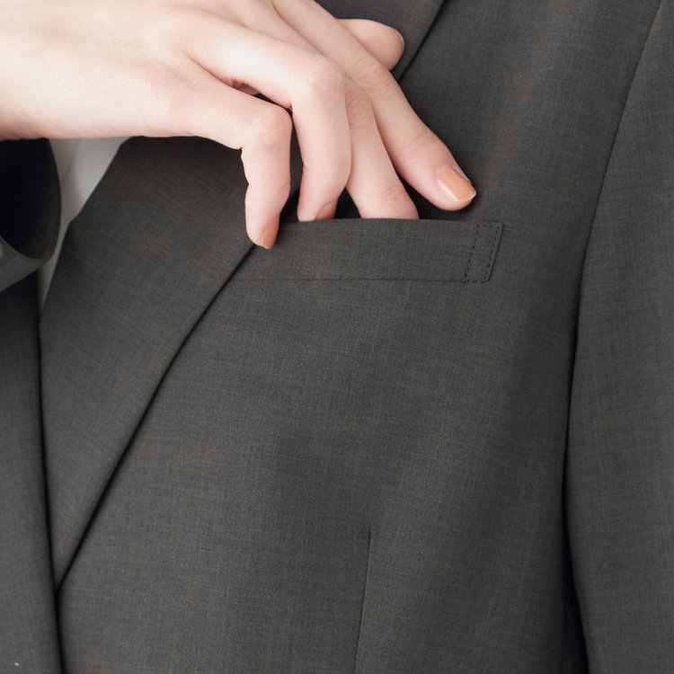 シルバーライン 【SL】【年間】4釦1掛けダブルジャケット/グレー/ウォッシャブル グレー濃色