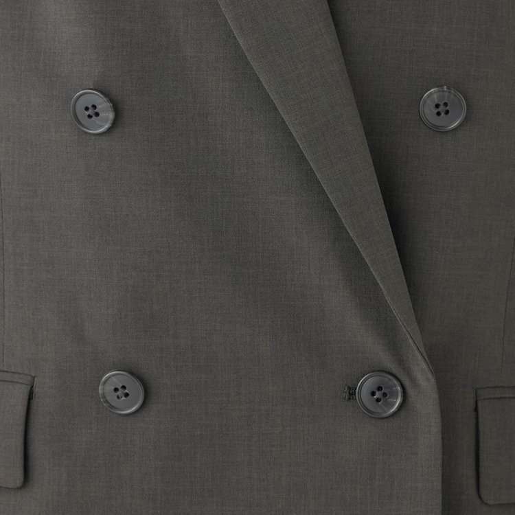 シルバーライン 【SL】【年間】4釦1掛けダブルジャケット/グレー/ウォッシャブル グレー濃色