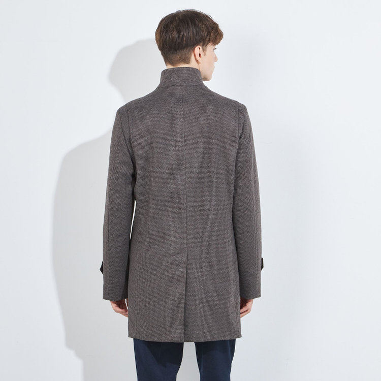 ブラックライン 【BL】ショートスタンドコート/グレー 茶濃色