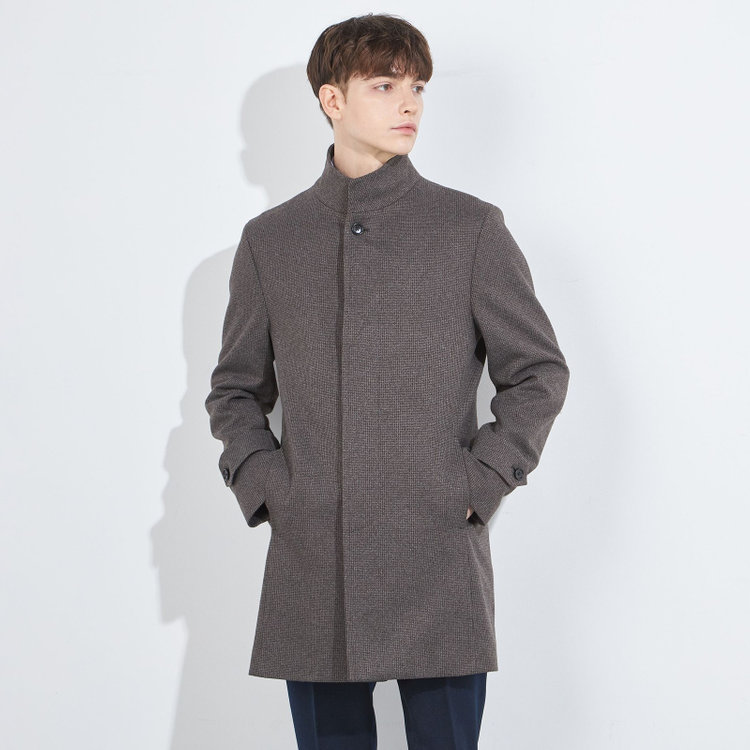 ブラックライン 【BL】ショートスタンドコート/グレー 茶濃色