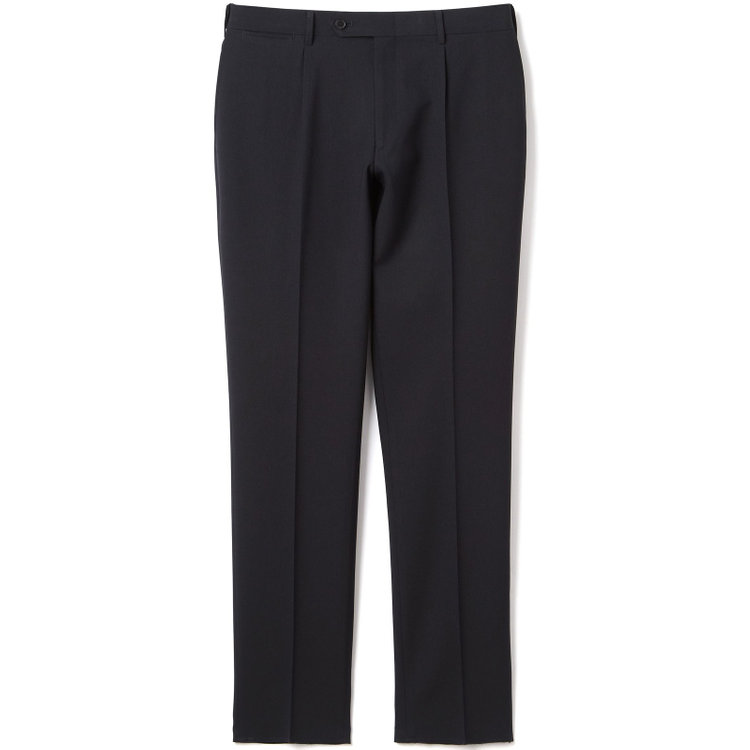 シルバーライン 【CLASSICO TAPERED】【春夏】1タックテーパードパンツ/ネイビー/ウエストムーブ仕様/4S SUSTAINABILITY&ECOLOGY FABRIC/※裾上げ済仕様 紺濃色