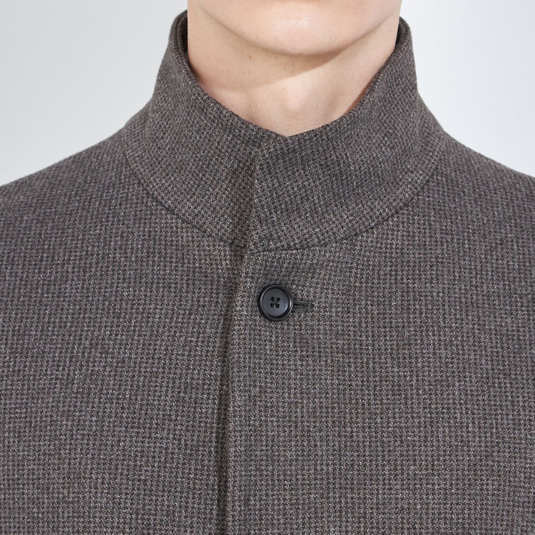 ブラックライン 【BL】ショートスタンドコート/グレー 茶濃色