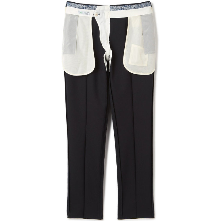シルバーライン 【CLASSICO TAPERED】【春夏】1タックテーパードパンツ/ネイビー/ウエストムーブ仕様/4S SUSTAINABILITY&ECOLOGY FABRIC/※裾上げ済仕様 紺濃色