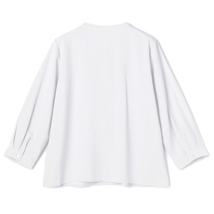 シルバーライン 【SL/7分袖】フロントメタルボタンキーネック/グレー グレー淡色