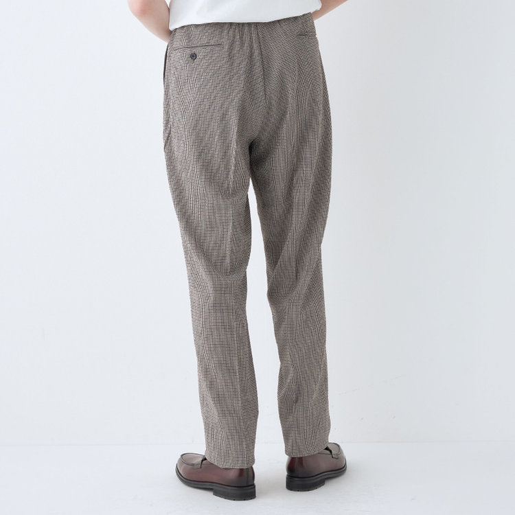 シルバーライン 【RBC】【春夏】オーバーサイズパンツ/ブラウン×チェック/ウエストシャーリング/ドローコード/4S SUSTAINABILITY&ECOLOGY FABRIC/※裾上げ済み仕様 その他