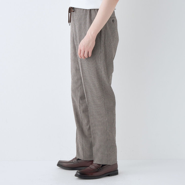 シルバーライン 【RBC】【春夏】オーバーサイズパンツ/ブラウン×チェック/ウエストシャーリング/ドローコード/4S SUSTAINABILITY&ECOLOGY FABRIC/※裾上げ済み仕様 その他