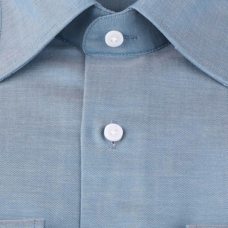 ブラックライン 【発送在庫あり】【SL】【形態安定】ワイドワイシャツ/ブルー×ソリッド ブルー系(青)