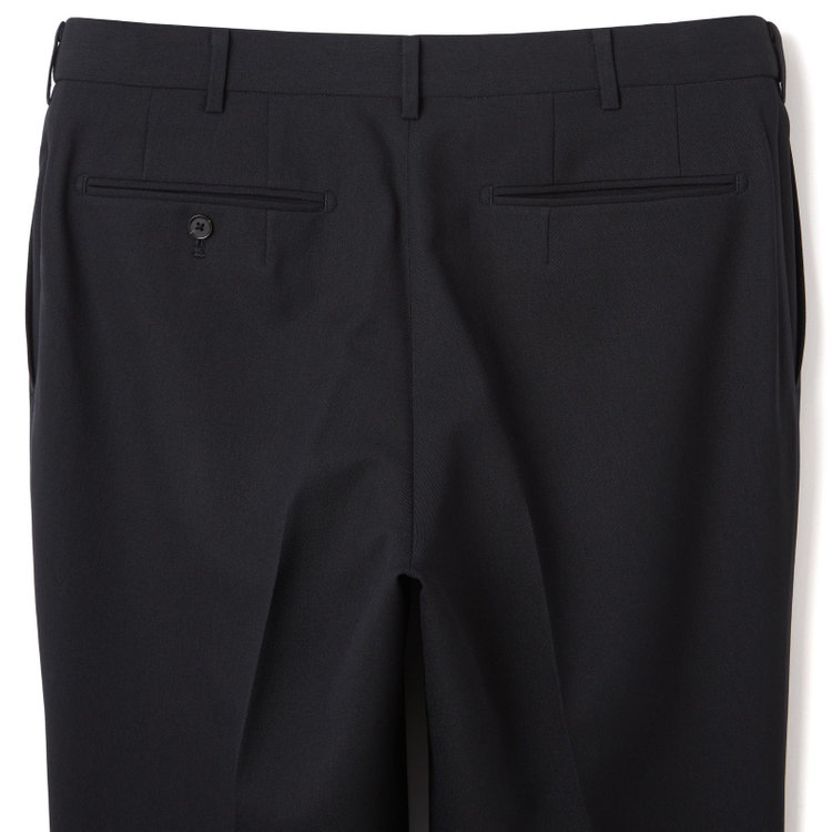 シルバーライン 【CLASSICO TAPERED】【春夏】1タックテーパードパンツ/ネイビー/ウエストムーブ仕様/4S SUSTAINABILITY&ECOLOGY FABRIC/※裾上げ済仕様 紺濃色