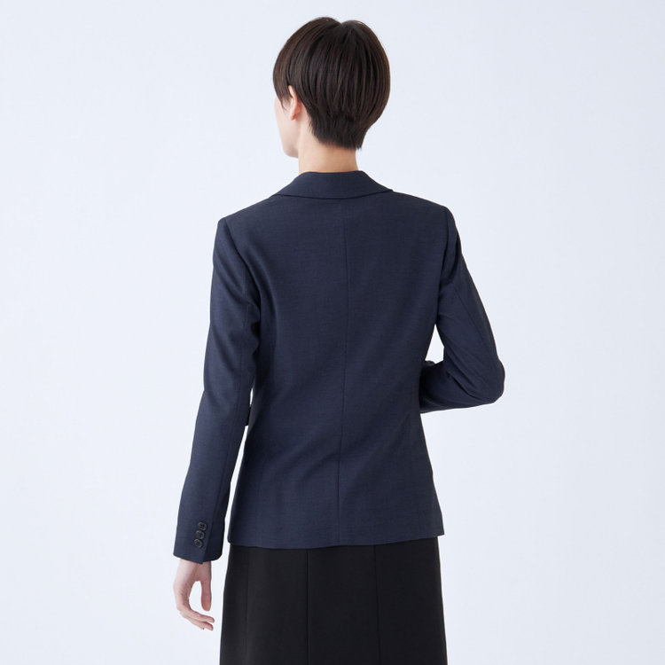 スーツセレクト 【WEB限定/OUTLET】【RELAX TAPERED】【年間】1釦ジャケット/ネイビー×ソリッド/ウォッシャブル ネイビー系(紺)