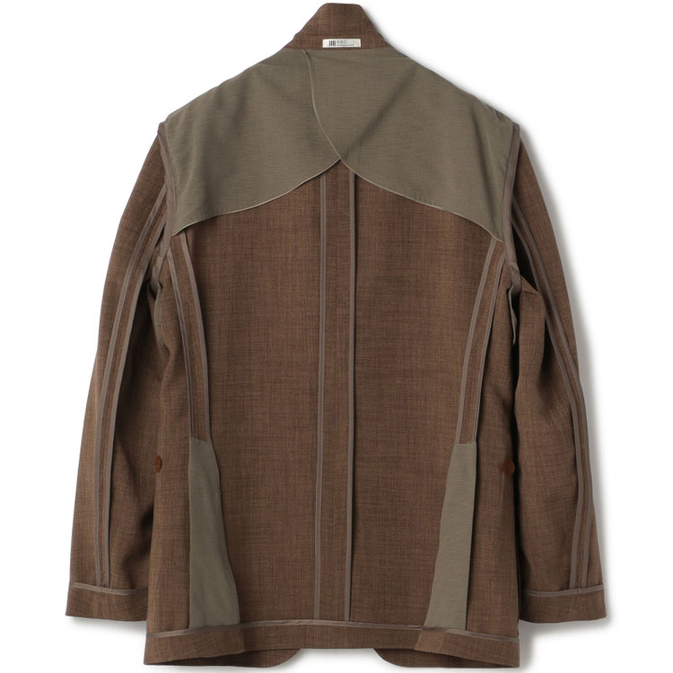 シルバーライン 【RBC】【春夏】3釦段返りジャケット/ブラウン/パッチポケット 茶中間