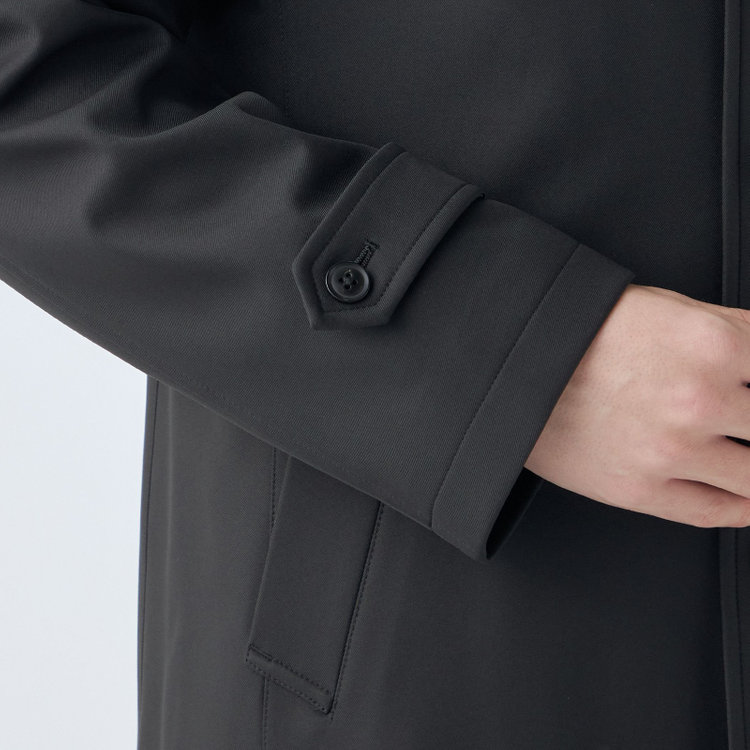 ブラックライン 【BL】ステンカラーボンディングコート/ブラック/WATERPROOF 黒