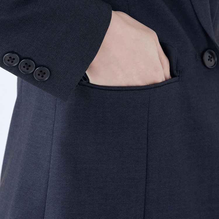 スーツセレクト 【WEB限定/OUTLET】【RELAX TAPERED】【年間】1釦ジャケット/ネイビー×ソリッド/ウォッシャブル ネイビー系(紺)