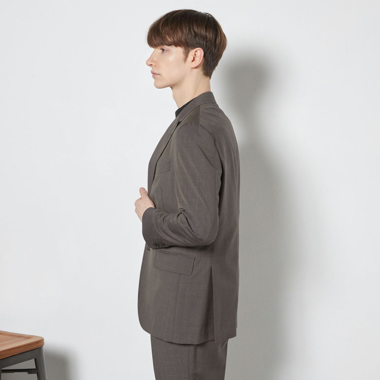 シルバーライン 【CLASSICO TAPERED】【春夏】2釦ピークドラペルスーツ 2タック/ブラウン/MARZOTTO/※裾上げ必要 茶濃色
