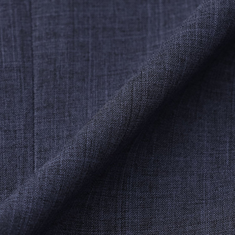 シルバーライン 【RELAX TAPERED】【年間】ノーカラー 2釦1掛けダブル/パンツスーツ/ネイビー/ウエスト内側アジャスター/ウォッシャブル/Naturemier/※パンツ裾上げ済仕様 紺中間