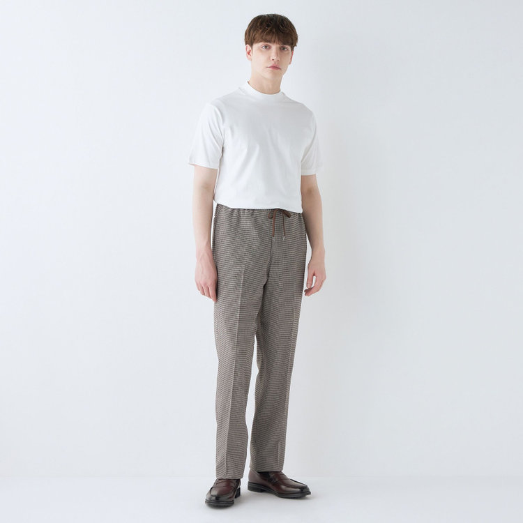 シルバーライン 【RBC】【春夏】オーバーサイズパンツ/ブラウン×チェック/ウエストシャーリング/ドローコード/4S SUSTAINABILITY&ECOLOGY FABRIC/※裾上げ済み仕様 その他