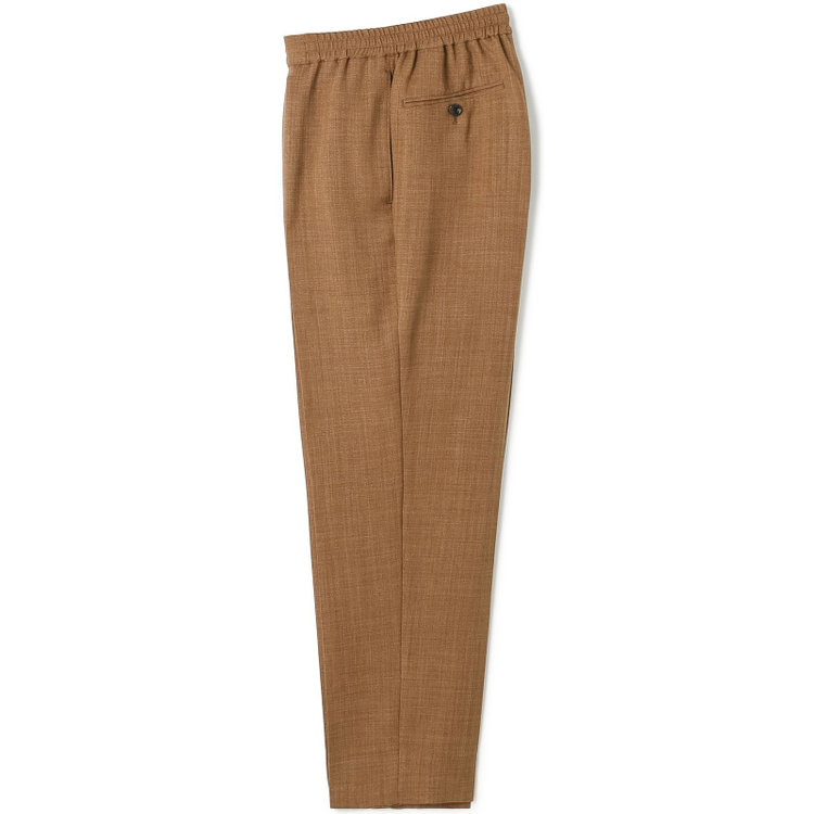 ブラックライン 【RBC】【春夏】オーバーサイズパンツ/ブラウン/ウエストシャーリング/ドローコード/4S SUSTAINABILITY&ECOLOGY FABRIC/※裾上げ済仕様 茶中間