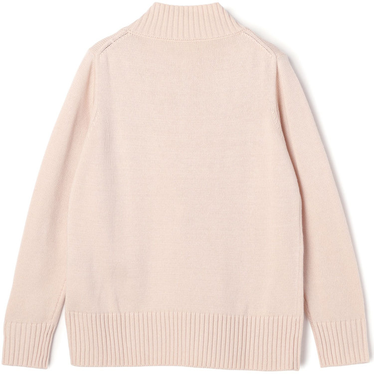 シルバーライン 天竺Vネックニット/ピンク 赤淡色