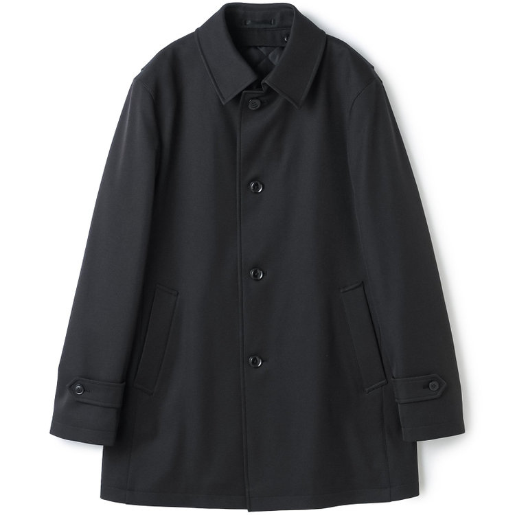 ブラックライン 【BL】ステンカラーボンディングコート/ブラック/WATERPROOF 黒