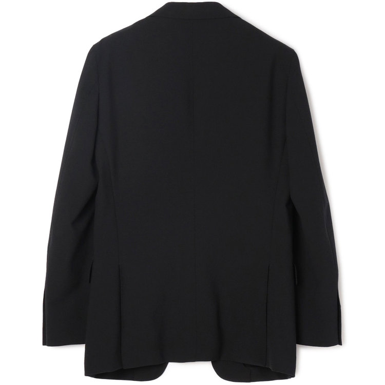 スーツセレクト 【WEB限定/OUTLET】【RBC】【春夏】コーディネートパンツ付き/ワイドラペル2釦シングルスーツ 1タック/ブラック×シアサッカー+グレーブラウンパンツ/ウエストシャーリング/ウォッシャブル/※パンツ裾上げ済仕様 ブラック系(黒)