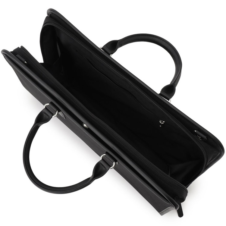 スーツセレクト ブリーフケース/ブラック/ショルダーストラップ付き 黒