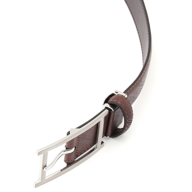 ブラックライン ピンバックルベルト 3.0幅/ブラウン(ウエスト97cmまで対応) 茶中間