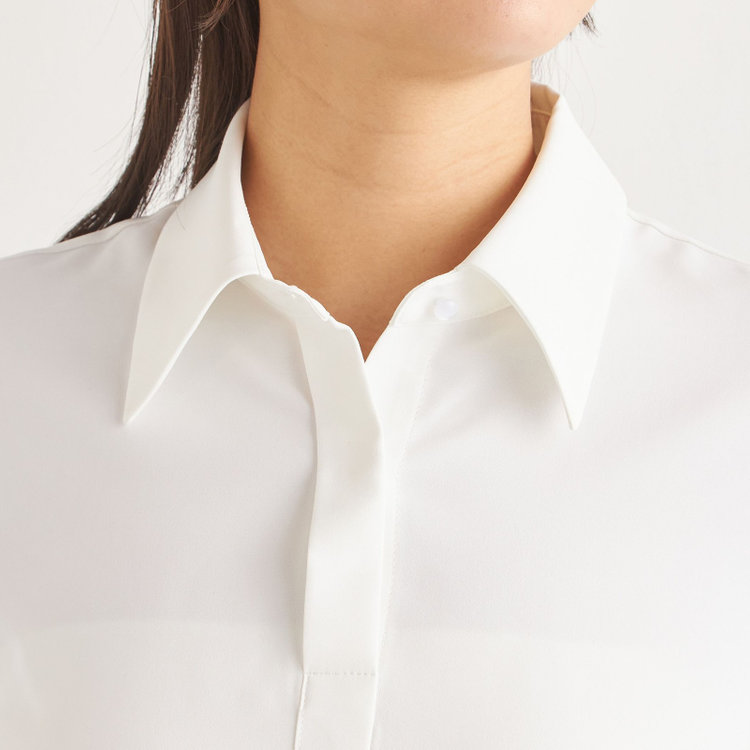 サマンサ 【SUIT SELECT×Samantha Thavasa】【長袖】2WAYフリルタイブラウス/ホワイト 白