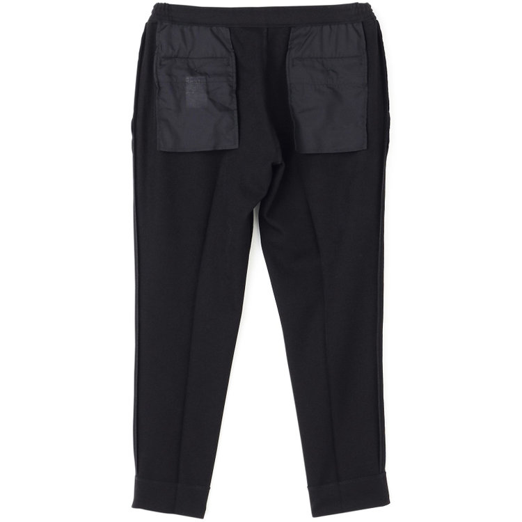 ソノタ 【BLACK LINE】【秋冬】ドローコード0タックパンツ/ブラック/ウエストシャーリング仕様/※裾上げ済み仕様 黒