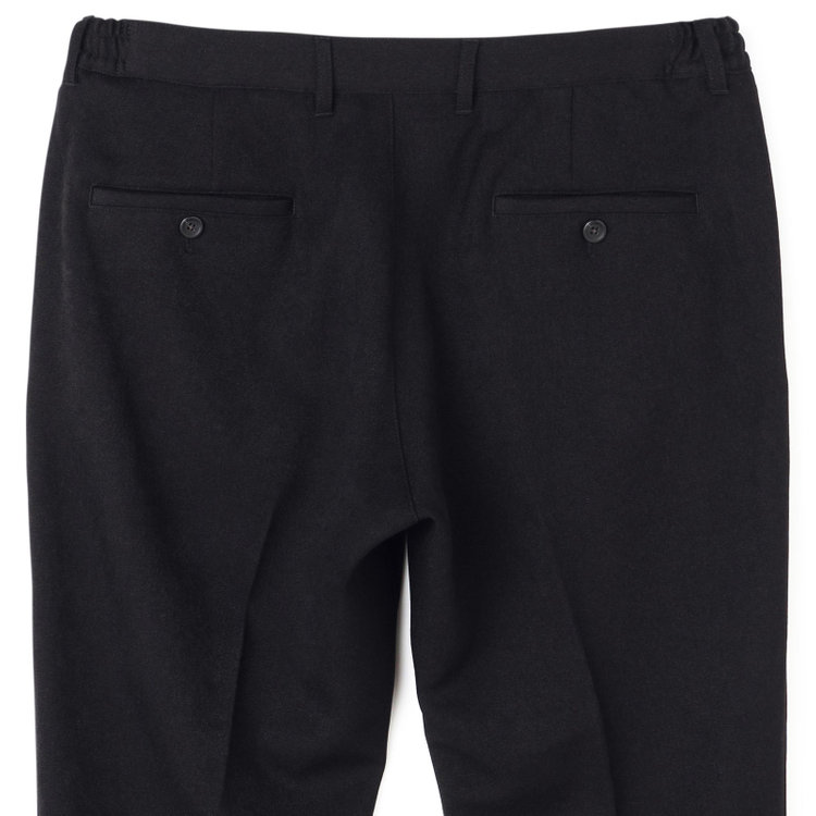 ソノタ 【BLACK LINE】【秋冬】ドローコード0タックパンツ/ブラック/ウエストシャーリング仕様/※裾上げ済み仕様 黒