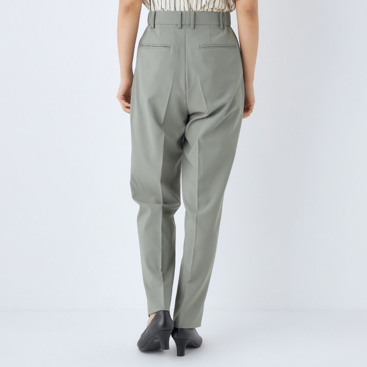 シルバーライン 【SL】【年間】1釦シングルパンツスーツ/グリーン/パンツウエストシャーリング/ウォッシャブル/※パンツ裾上げ済仕様 緑淡色