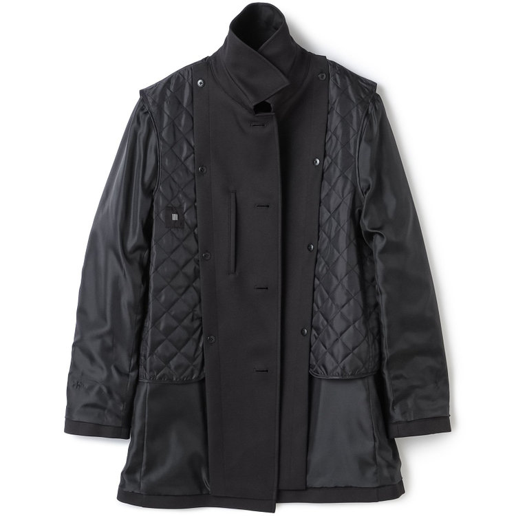 ブラックライン 【BL】ステンカラーボンディングコート/ブラック/WATERPROOF 黒