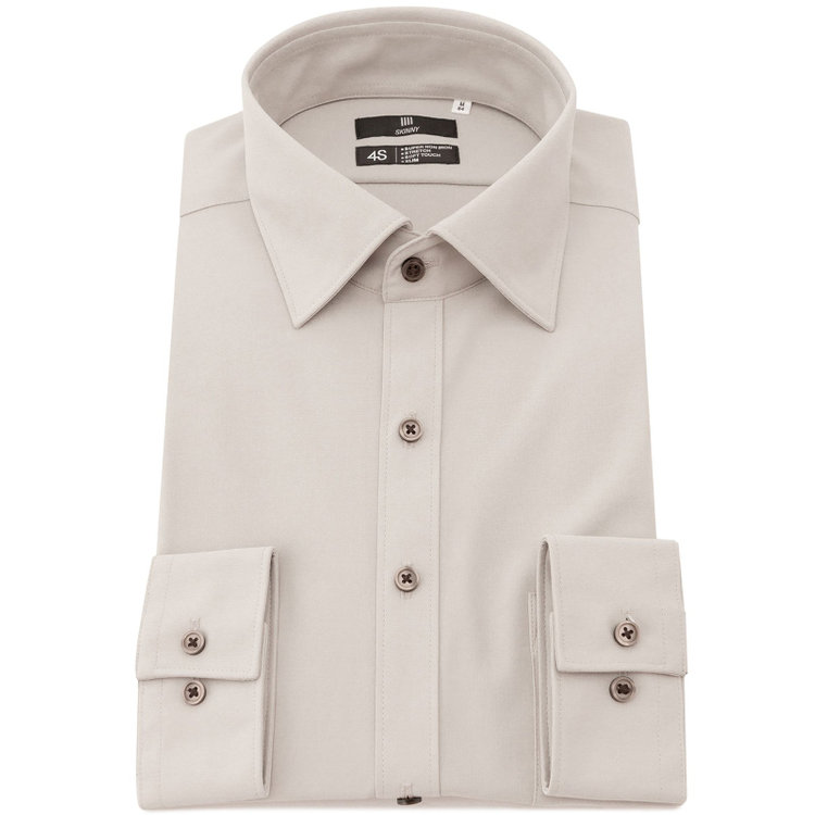 WEB限定/OUTLET/汚れ・キズ等有】【SKINNY】ワイドカラーワイシャツ