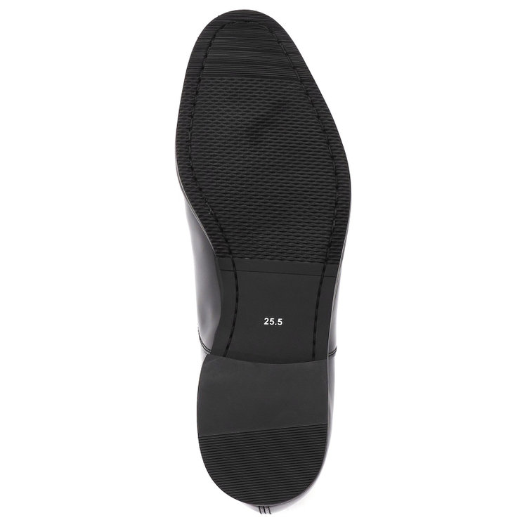 スーツセレクト ストレートチップドレスシューズ/ブラック×エナメル/本革（LWG）/マッケイ製法 黒