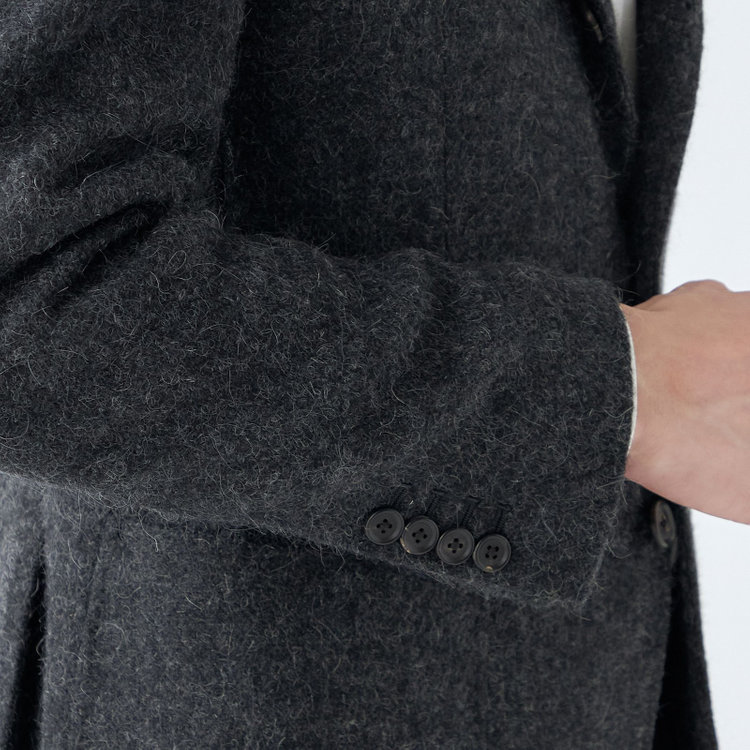 シルバーライン 【発送在庫あり】【Just Loose】【秋冬】2釦ジャケット/グレー+ツイード/MALLALIEUS 1863 woven in englan グレー濃色