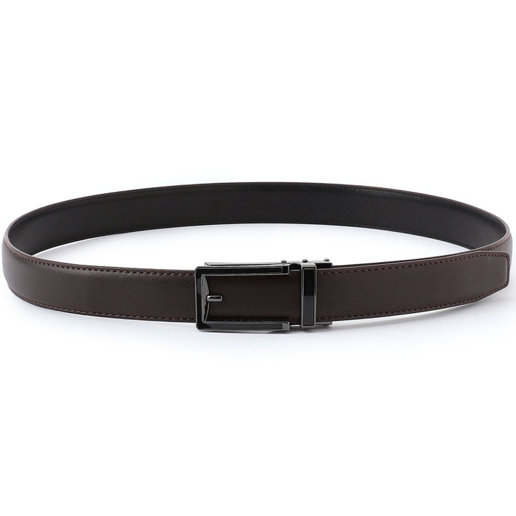 SL】ピンバックルベルト 2.9cm幅/ブラウン×イタリアンレザー(ウエスト
