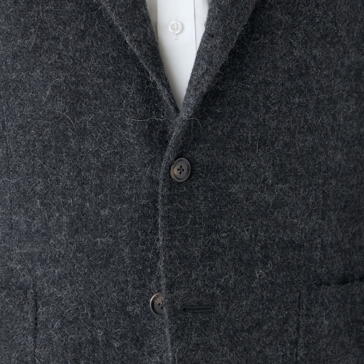 シルバーライン 【発送在庫あり】【Just Loose】【秋冬】2釦ジャケット/グレー+ツイード/MALLALIEUS 1863 woven in englan グレー濃色