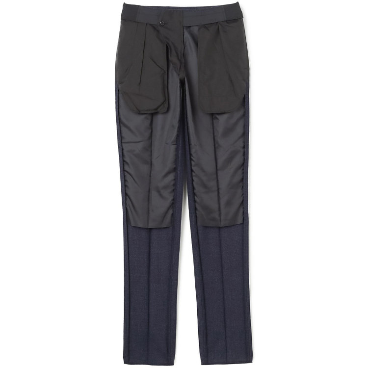 シルバーライン 【発送在庫あり】【CLASSICO TAPERED】【秋冬】2釦シングルスーツ 1タック/ネイビー/Ermenegildo Zegna LOOP woven in italy/※裾上げ必要 青濃色