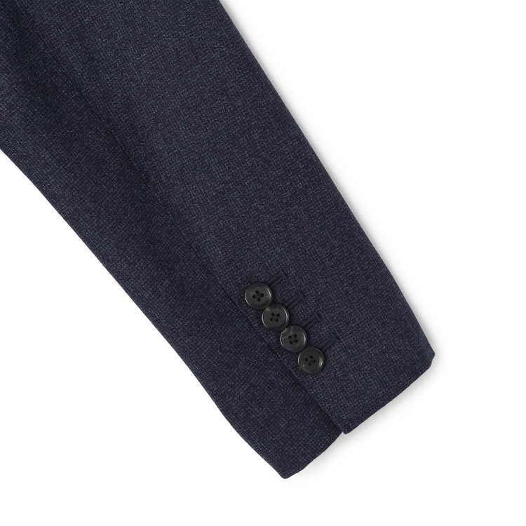 シルバーライン 【発送在庫あり】【CLASSICO TAPERED】【秋冬】2釦シングルスーツ 1タック/ネイビー/Ermenegildo Zegna LOOP woven in italy/※裾上げ必要 青濃色