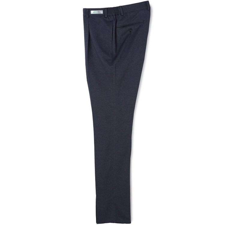 シルバーライン 【CLASSICO TAPERED】【春夏】1タックテーパードパンツ/ネイビー/ウエストシャーリング/4S SUSTAINABILITY&ECOLOGY FABRIC/※裾上げ必要 紺濃色