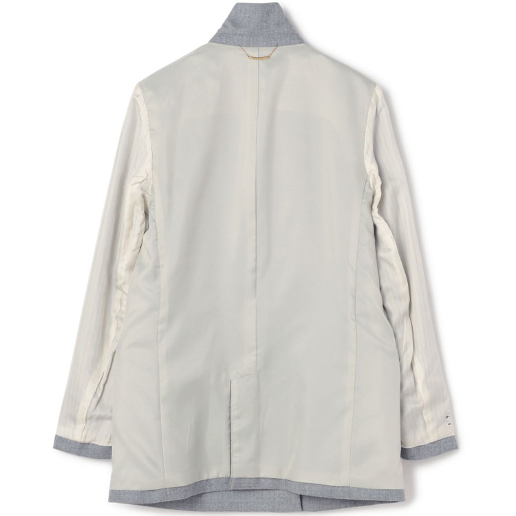 シルバーライン 【発送在庫あり】【SL】【秋冬】ウール6釦2掛けダブルジャケット/グレー/ゴールド釦/ヨコストレッチ グレー淡色